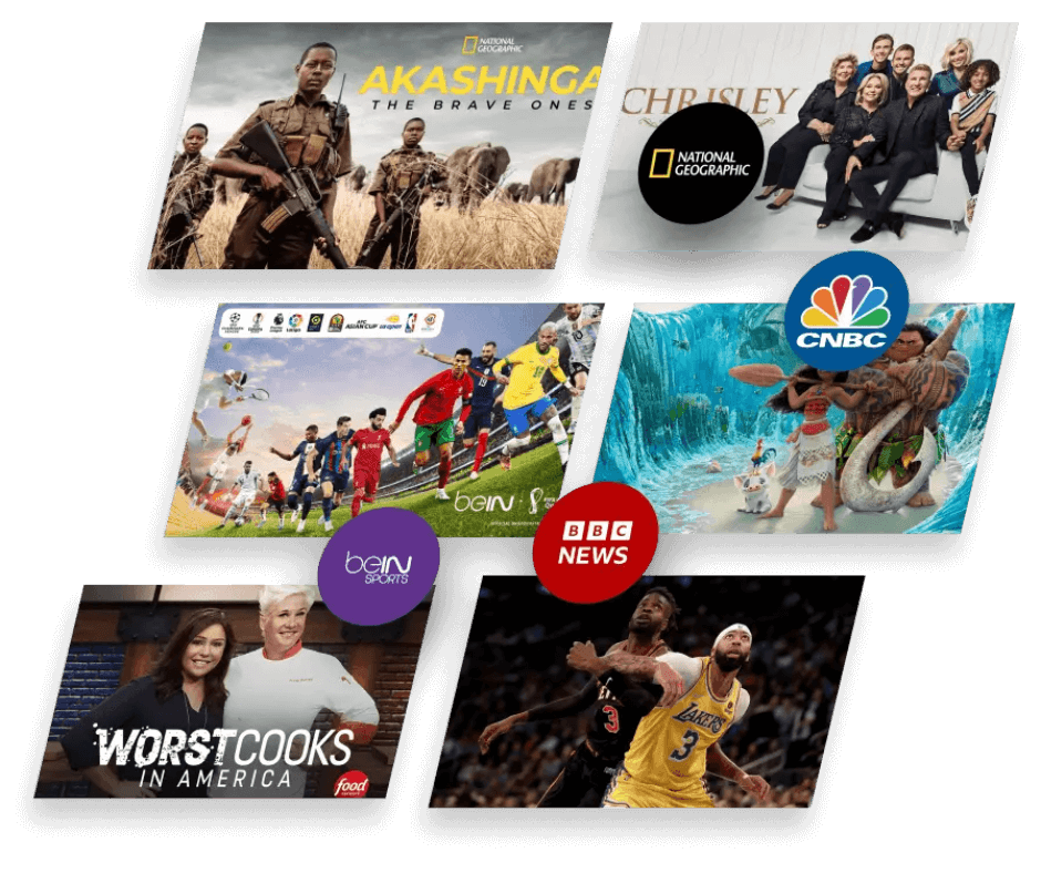 Kemo IPTV entertainment and live TV categories